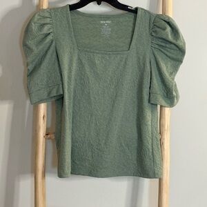 Nine West Sage Puff Sleeve Blouse